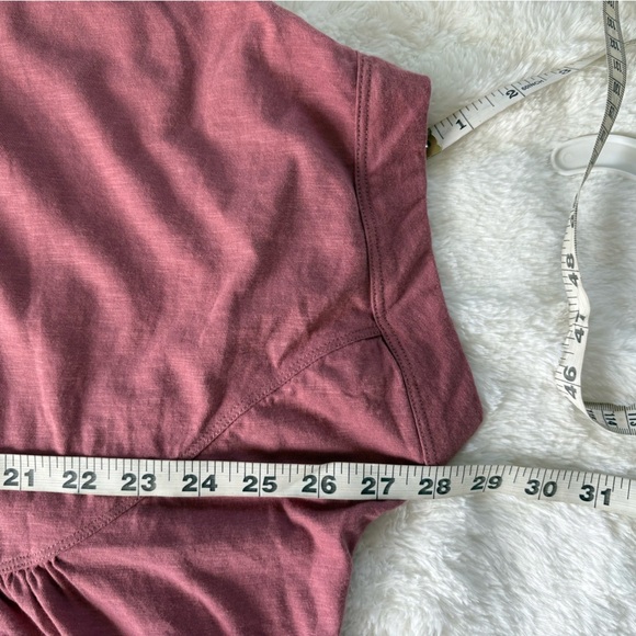 UpWest Dusty Rose Dolman Sleeves Peplum Pullover Cotton Blouse Sz: Small - Picture 6 of 6